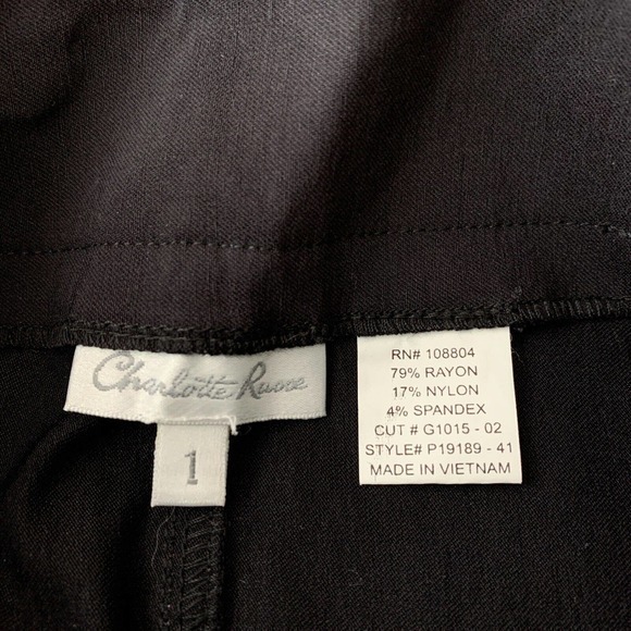 Charlotte Russe Button‎ Front Belted Micro Black Mini Skirt Super Short Y2K NWT - Picture 4 of 7